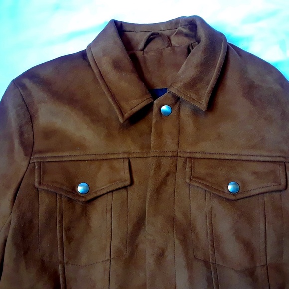 Topman Brown Bomber Jacket men’s XXS - Picture 3 of 7
